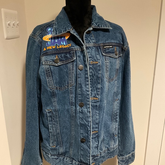 New Unisex Looney Tunes Space Jam Denim.Jacket _ Medium - Picture 1 of 8